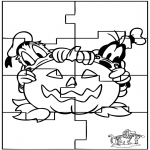 Håndarbejde - Puzzle Halloween