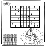 Håndarbejde - Sudoku dolphin